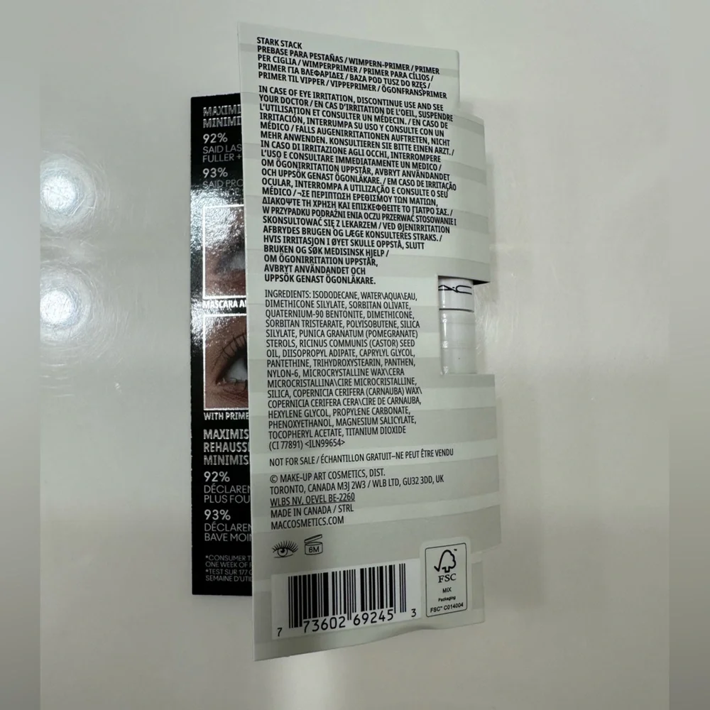 🦋 3/$9 M·A·C COSMETICS Legit Lift Lash Primer NWT